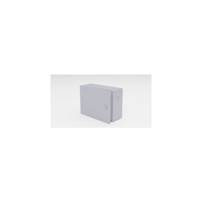 Gabinete para instalación de 1 Batería , Fabricado en Lámina Galvanizada, Accesorios para poste (No incluidos)